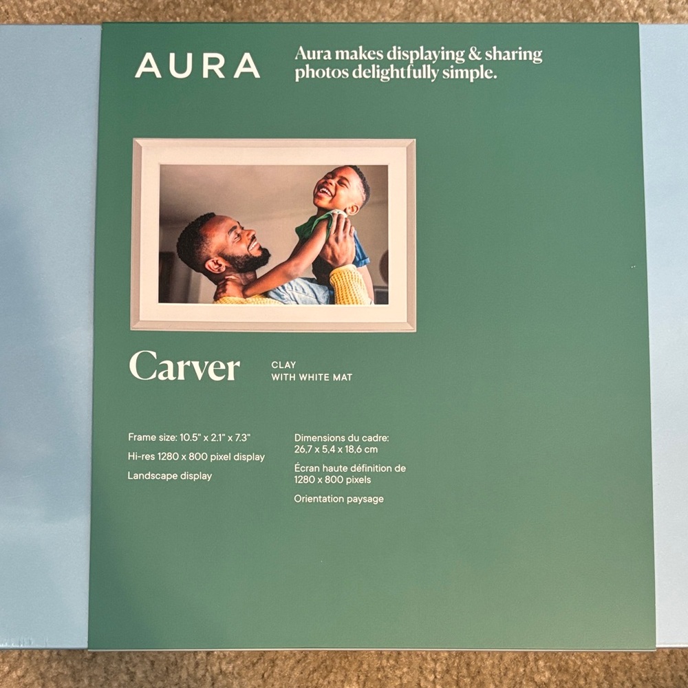 Aura Carver Frame with White Mat